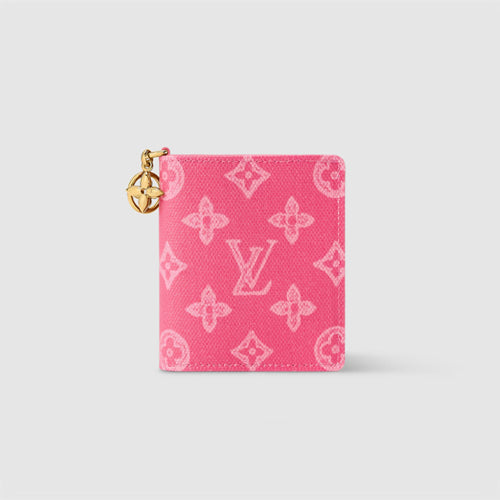 루이비통 오리진 캔버스 LV 참 포켓 월릿 핑크 M27680